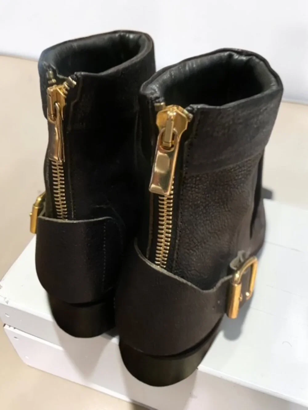 Rupert Sanderson Vrony Black Leather Fringe Boots [Size EU 38.5 / US 8.5]
